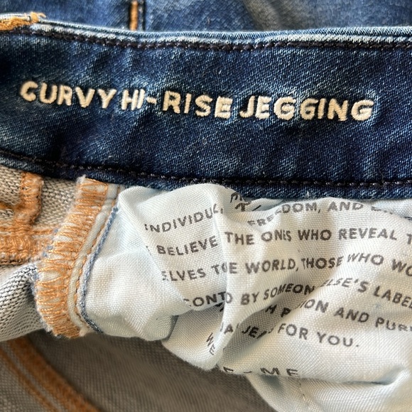 American Eagle Curvy High Rise Leggings Jeans - Picture 6 of 7